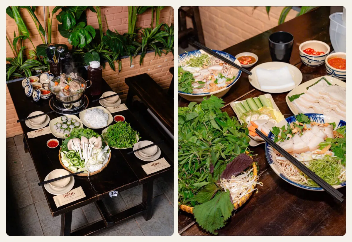 Nông Hotpot & Fresh Rolls  (Nông Lẩu và Cuốn)
